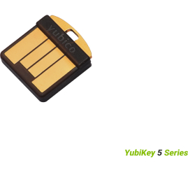 Slika izdelka: Varnostni ključ Yubico YubiKey 5 Nano, USB-A, črn