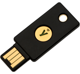 Slika izdelka: Varnostni ključ Yubico YubiKey 5 NFC, USB-A, črn
