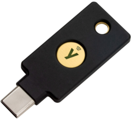 Slika izdelka: Varnostni ključ Yubico YubiKey 5C NFC, USB-C, črn 
