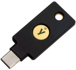 Slika izdelka: Varnostni ključ Yubico YubiKey 5C NFC, USB-C, črn 