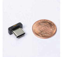 Slika izdelka: Varnostni ključ Yubico YubiKey 5C Nano, USB-C, črn