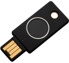 Slika izdelka: Varnostni ključ Yubico YubiKey Bio, FIDO Edition, USB-A