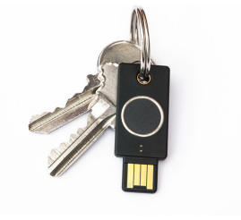 Slika izdelka: Varnostni ključ Yubico YubiKey Bio, FIDO Edition, USB-A