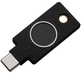 Slika izdelka: Varnostni ključ Yubico YubiKey C Bio, FIDO Edition, USB-C