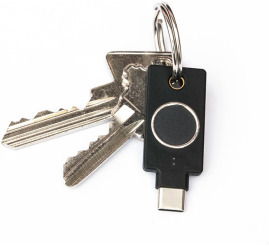 Slika izdelka: Varnostni ključ Yubico YubiKey C Bio, FIDO Edition, USB-C