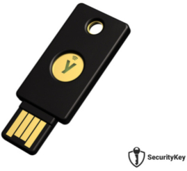 Slika izdelka: Varnostni ključ Yubico YubiKey FIDO2 U2F, USB-A, NFC, črn