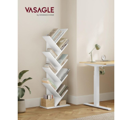 Slika izdelka: VASAGLE knjižna omara v obliki drevesa bela