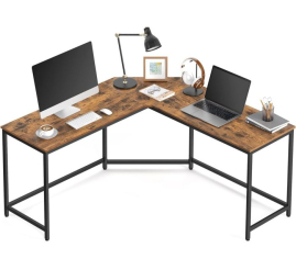 Slika izdelka: VASAGLE L-oblika računalniška miza, rustikalno rjava