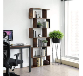 Slika izdelka: VASAGLE Lesena polica -  razstavne kocke, rustikalno rjava