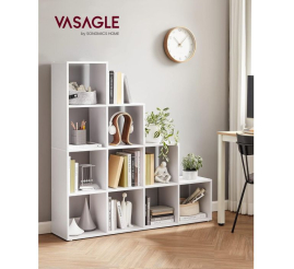 Slika izdelka: VASAGLE omara ali regal s 10 odprtimi predali, bela