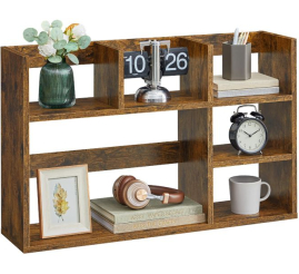 Slika izdelka: VASAGLE omara ali regal s 6 policami rustikalna rjava