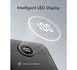 Slika izdelka: VEGER prenosna baterija L20s 20000 mAh, črna