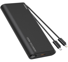 Slika izdelka: VEGER prenosna baterija TC130 25000 mAh, črna