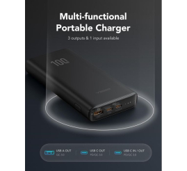 Slika izdelka: VEGER T100 PowerBank 20.000 mAh T100, črn