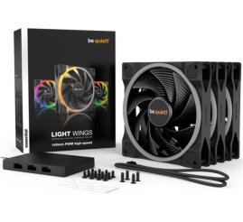 Slika izdelka: Ventilator be quiet! Light Wings 140mm črna ARGB (3 pack)