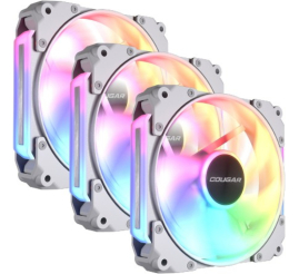 Slika izdelka: Ventilator Cougar Apolar (3 kosi) - Modularni 120mm bela RGB