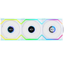 Slika izdelka: Ventilator Lian-Li UNI FAN SL Wireless 120mm bela ARGB (3 pack + kontroler)