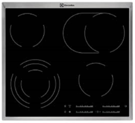 Slika izdelka: Vgradna plošča ElectroluxEHF46547XK steklokeramika + inoks rob