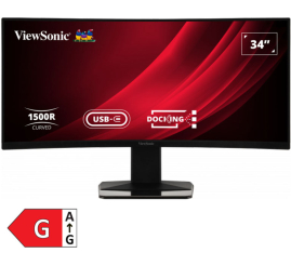 Slika izdelka: VIEWSONIC VG3419C 86,36cm (34") UWQHD VA 120Hz DP/HDMI/LAN/USB-C HDR10 KVM Freesync ukrivljen monitor