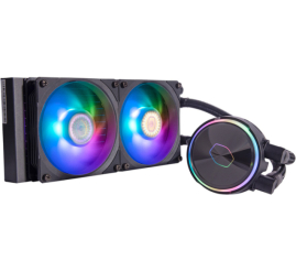Slika izdelka: Vodno hlajenje Cooler Master MasterLiquid PL240 Flux - 240mm ARGB črna (MLY-D24M-A23PZ-R1)