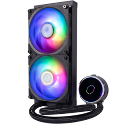 Slika izdelka: Vodno hlajenje Cooler Master MasterLiquid PL240 Flux - 240mm ARGB črna (MLY-D24M-A23PZ-R1)