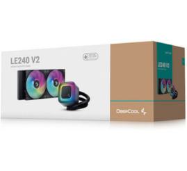 Slika izdelka: Vodno hlajenje DeepCool LE240 V2 - 240mm ARGB črna (R-LE240-BKAMMC-G-2)