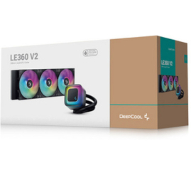 Slika izdelka: Vodno hlajenje DeepCool LE360 V2 - 360mm ARGB črna (R-LE360-BKAMMC-G-2)