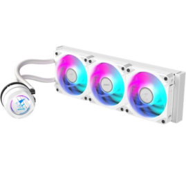 Slika izdelka: Vodno hlajenje Gigabyte AORUS WATERFORCE II - 360mm RGB bela (GP-AORUS WATERFORCE II 360I)