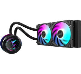 Slika izdelka: Vodno hlajenje Gigabyte AORUS WATERFORCE X II - 240mm RGB črna (GP-AORUS WATERFORCE X II 240) 