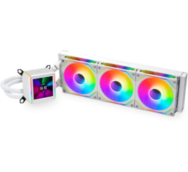 Slika izdelka: Vodno hlajenje Lian-Li GALAHAD II LCD 360 SL-Infinity - 360mm ARGB bela (GA2ALCD36INW) 