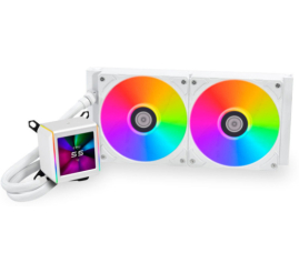 Slika izdelka: Vodno hlajenje Lian-Li GALAHAD II LCD 280 - 280mm ARGB bela (GA2ALCD28W) 