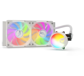 Slika izdelka: Vodno hlajenje Valkyrie A240 - 240mm ARGB bela (VK-AIOA240W)