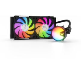 Slika izdelka: Vodno hlajenje Valkyrie A240 - 240mm ARGB črna (VK-AIOA240B)