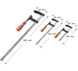 Slika izdelka: VonHaus 13 delni set F mizarskih spon 