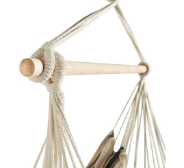 Slika izdelka: VonHaus črtast viseči vrtni stol