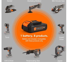 Slika izdelka: VonHaus E-Series akumulatorski večnamenski brusilnik 18V