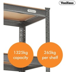 Slika izdelka: VonHaus Extra Wide 1.8m 5 polični regal