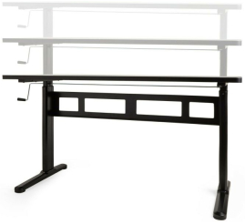 Slika izdelka: VonHaus nastavljiva Sit&Stand delovna miza črna 