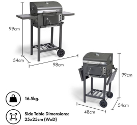 Slika izdelka: VonHaus Smoker prenosni žar na oglje 2500869