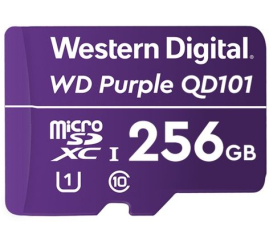 Slika izdelka: WD 256GB Purple QD101 SC Ultra Endurance Class 10 UHS 1(U1) microSDXC kartica