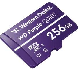 Slika izdelka: WD 256GB Purple QD101 SC Ultra Endurance Class 10 UHS 1(U1) microSDXC kartica