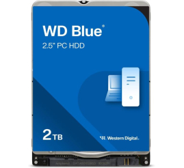 Slika izdelka: WD 2TB Blue 2,5" SATA 6Gb/s 5400rpm 128MB HDD disk