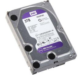 Slika izdelka: WD PURPLE 3TB 3,5" SATA3 256MB 5400rpm (WD33PURZ) trdi disk