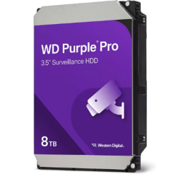 Slika izdelka: WD Purple Pro Smart 8TB Surveillance 3,5" SATA3 256MB 7200rpm (WD8002PURP) trdi disk