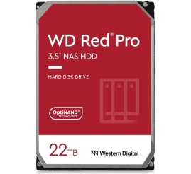 Slika izdelka: WD Red Pro 22TB 3,5" SATA3 512MB 7200rpm (WD221KFGX) NAS trdi disk