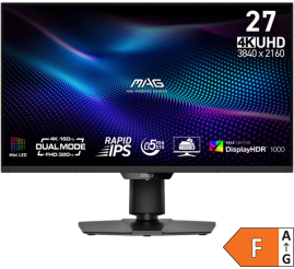 Slika izdelka: Zaslon MSI MAG 274UPDF E16M / 27" / UHD / Rapid IPS / 160Hz / 0.5ms (GtG) / črn - nastavljiv po višini - PD 15W