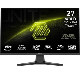 Slika izdelka: Zaslon MSI MAG 275CQF E18 / 27" / WQHD / Rapid VA / 180Hz / 0.5ms (GtG) / ukrivljen / črn