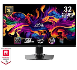 Slika izdelka: Zaslon MSI MAG 321UP QD-OLED 31.5" / UHD / 165Hz / 0,03ms (GTG) / črn - nastavljiv po višini