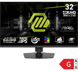 Slika izdelka: Zaslon MSI MAG 322URDF E16 / 31.5" / UHD / Rapid IPS / 160Hz / 0.5ms (GtG) / črn - nastavljiv po višini