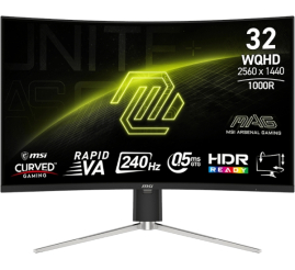 Slika izdelka: Zaslon MSI MAG 325CQRXF E2 31.5" / WQHD / 240Hz / 0.5ms (GtG) / ukrivljen / črn - nastavljiv po višini - PD 15W